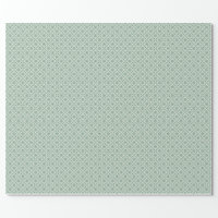 Sage Green, White XL Stripes Pattern Wrapping Paper