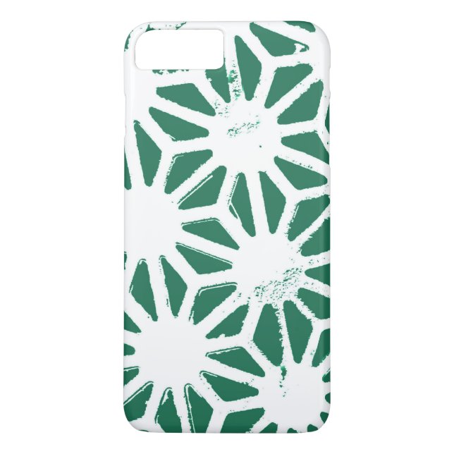 Sage green and white geometric pattern Case-Mate iPhone case (Back)