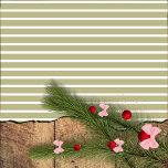 Sage Green and White Horizontal Striped Wrapping Paper<br><div class="desc">Sage Green and White Horizontal Striped Wrapping Paper</div>