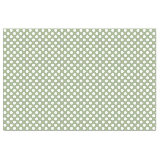 sage green polka dots