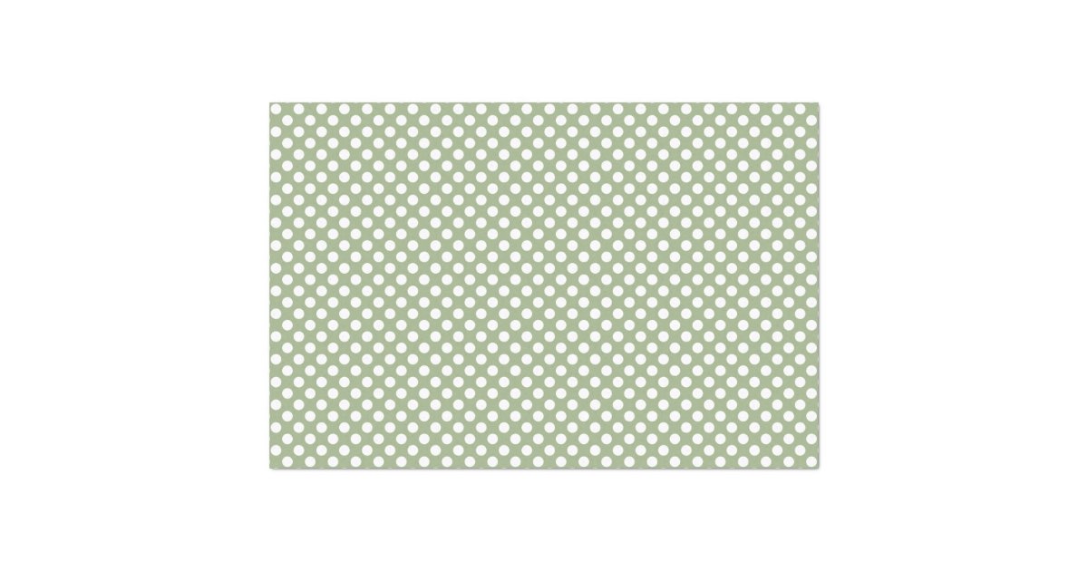 sage green polka dots