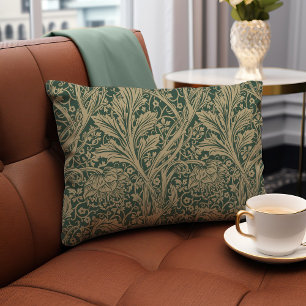 Sage Green Arcadia William Morris Hawthorn Lumbar Pillow