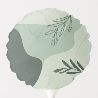 Sage Green Art Line Balloon