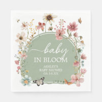 Sage Green Baby Bloom Baby Shower