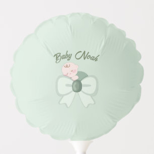 Sage Green Baby Boy Shower Balloon