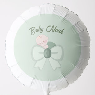 Sage Green Baby Boy Shower Balloon