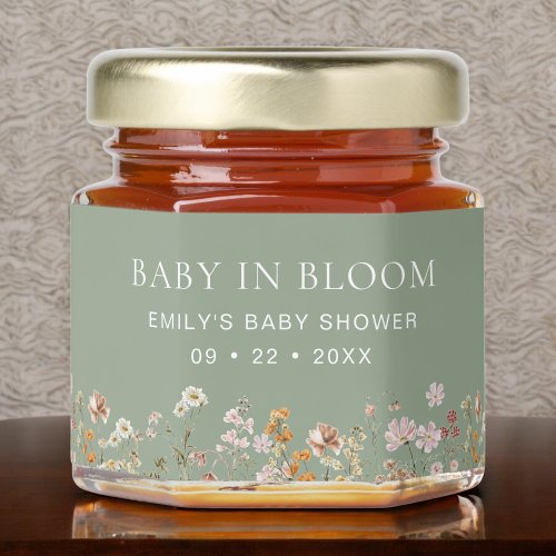 Sage Green Baby in Bloom Wildflower Baby Shower