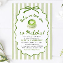 Sage Green Baby We love you so Matcha Baby Shower