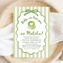 Sage Green Baby We love you so Matcha Baby Shower