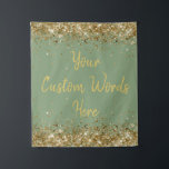 Sage Green Backdrop Birthday Party Photo Booth<br><div class="desc">custom backdrop for photo booth,  birthday party twinkle 15th 18th,  glitter anniversary sweet 16 16th,  personalized 30th 21st 25th 35th,  bridal shower hen do wedding,  boy son man husband daughter,  girl wife prop bachelorette sparkle,  quinceanera 40th 50th 60th 70th,  bride sparkly vow renewal graduation,  grad dark sage green gold</div>