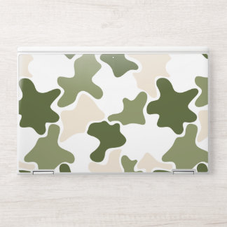 Sage Green Beige Abstract Camouflage Pattern Lapto HP Laptop Skin