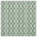 Sage Green Beige Gray Brown Aztec Mosaic Pattern Fabric