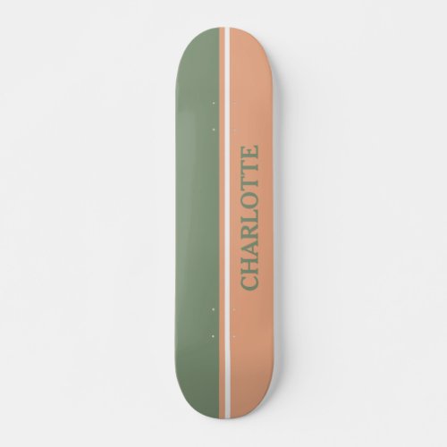 Sage Green  Blush Pink Skateboard