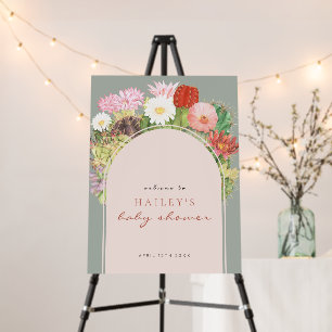 Sage Green Boho Cactus Welcome Sign Baby Shower