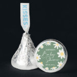 Sage Green Boho Daisy Flower hershey®'s kisses®<br><div class="desc">This Sage green round hershey®'s kisses® sticker is part of the Floral Daisy baby shower collection characterized by retro style with watercolor daisy flowers and neutral desert colors that is suitable for boy and girl, or gender-neutral baby shower. With countless customization options, this template is easily customizable to all events...</div>
