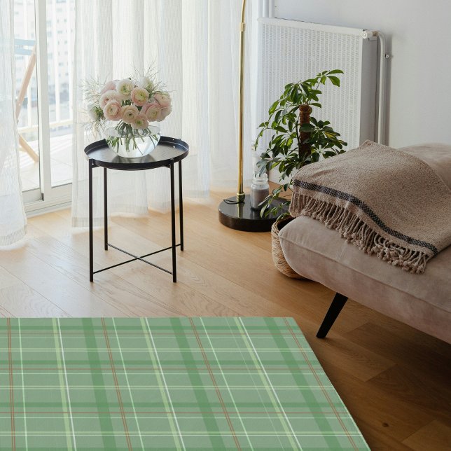 Sage Green Boho Geometric Plaid Framhouse Area  Rug (Sage Green Boho Geometric Plaid Framhouse Area Rug)