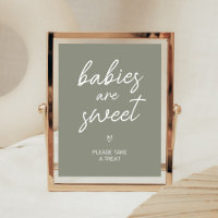 Sage Green Boho Minimalist Babies are Sweet