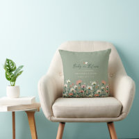 Sage Green Boho Wildflower Baby in Bloom Shower