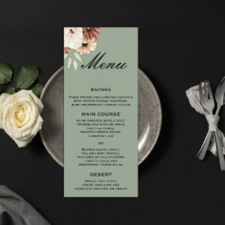 Sage Green Boho Wildflowers Wedding