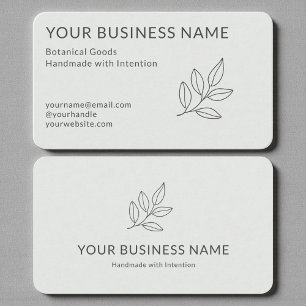Sage Green Botanical Business Card