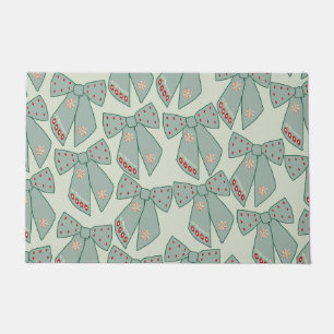 Sage Green Bows Doormat