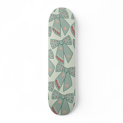 Sage Green Bows Skateboard