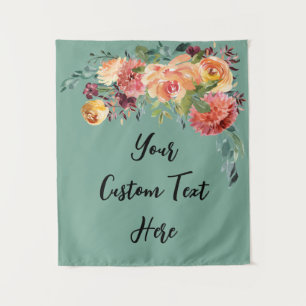 Sage Green Bridal Shower Backdrop Prop Tapestry