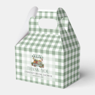 Sage Green Bridal Shower Fresh Off The Market Favor Boxes