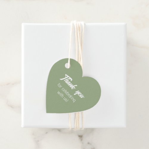 Sage Green Bride Squad Thank You Favor Tags