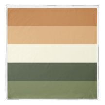 Sage Green Bruin White Stripe Color Block Bedding
