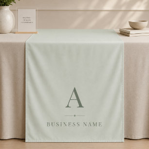 Sage Green Business Table Runner Banner Tapestry