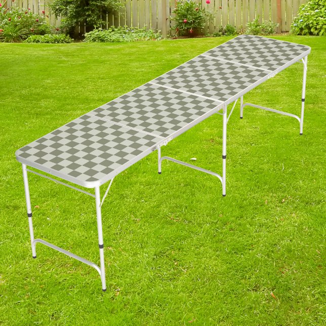 Sage Green Checkerboard Beer Pong Table (Creator Uploaded)