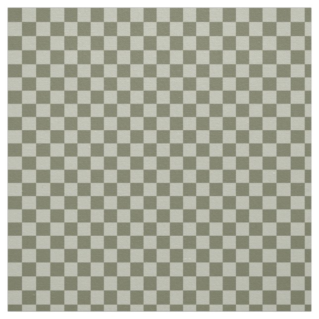 Sage Green Checkerboard Fabric (Swatch)