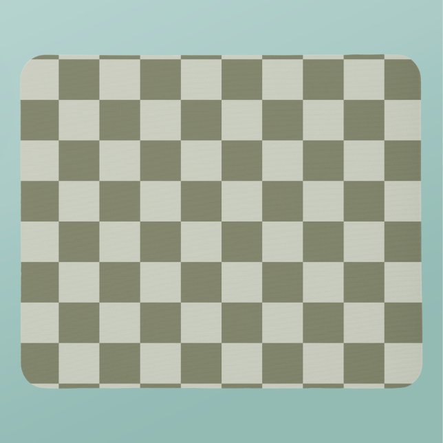 Sage Green Checkerboard Mouse Pad (Creator Uploaded)