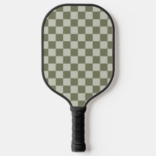 Sage Green Checkerboard Pickleball Paddle