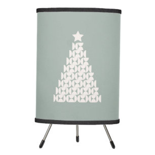Sage Green Christmas Tree Tripod Lamp