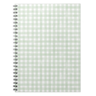 Sage Green Classic Gingham Notebook