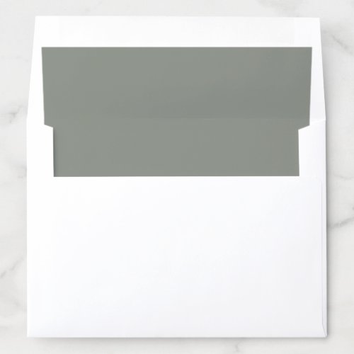 Sage Green Classic Minimal Simple Envelope Liner