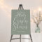 Sage Green Couples Shower Welcome Sign