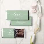 Sage Green Custom Love is Sweet Wedding Thank you Hershey Bar Favors<br><div class="desc">Make your wedding favors stand out with our Sage Green Custom Love is Sweet Wedding Thank You Hershey Bar Favors. These personalized full-size chocolate bars are a unique and delicious way to thank your guests for celebrating your special day. Personalize these chocolate bars with the names of the bride and...</div>