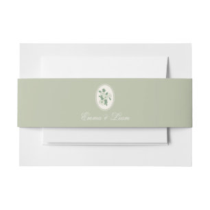 Sage Green Custom Wedding Belly Band