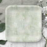 Sage Green Delicate Watercolor Texture Paper Plates<br><div class="desc">Add a touch of elegance and whimsy to your next gathering with our delicate watercolor texture paper plates. Perfect for any occasion, from birthdays to weddings, these plates come in a beautiful palette of blue, pink, sage-green, and cream beige to match your theme with grace. Crafted for convenience without compromising...</div>