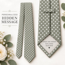 Sage Green Diamond Groom Message Wedding