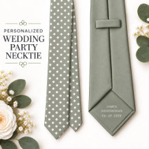 Sage Green Diamond Groomsman Personalized Wedding