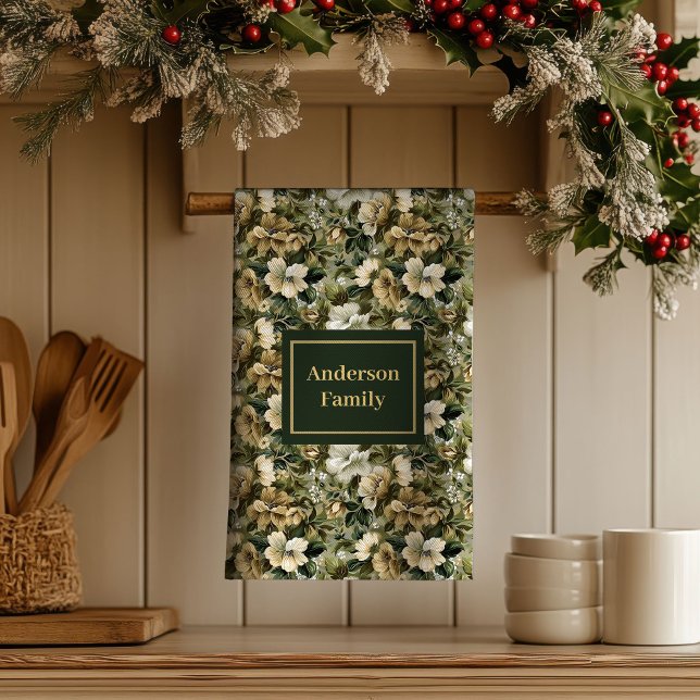 Sage Green Dish Towel Personalized Chic Accent (Sage Green Dish Towel Personalized Chic Accent)