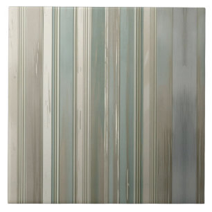 Sage Green Dusty Blue Taupe Gray Farmhouse Stripe Ceramic Tile