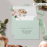 Sage Green Earthy Blooms, RSVP with Return Address Envelope<br><div class="desc">Beautiful sage green wedding RSVP envelope with printed return address coordinating our "Earthy Blooms" wedding RSVP cards. NOTES: 1) the default "A2" envelope size selected fits our coordinating 3.5" x 5" RSVP card size, if you make changes on the RSVP card size, please make sure to select the correct RSVP...</div>