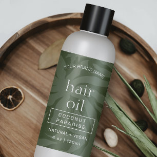 Sage Green Elegant 4 OZ Skincare Bottle Wrap Label