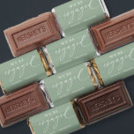 Sage Green Engagement Party Chocolate  Hershey's Miniatures<br><div class="desc">Sage Green We're Engaged Engagement Party Favors
Engagement Celebration Decorations</div>