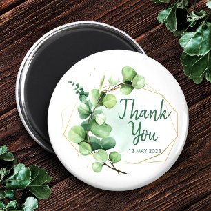Sage Green Eucalyptus Bridal Shower Thank You Magnet